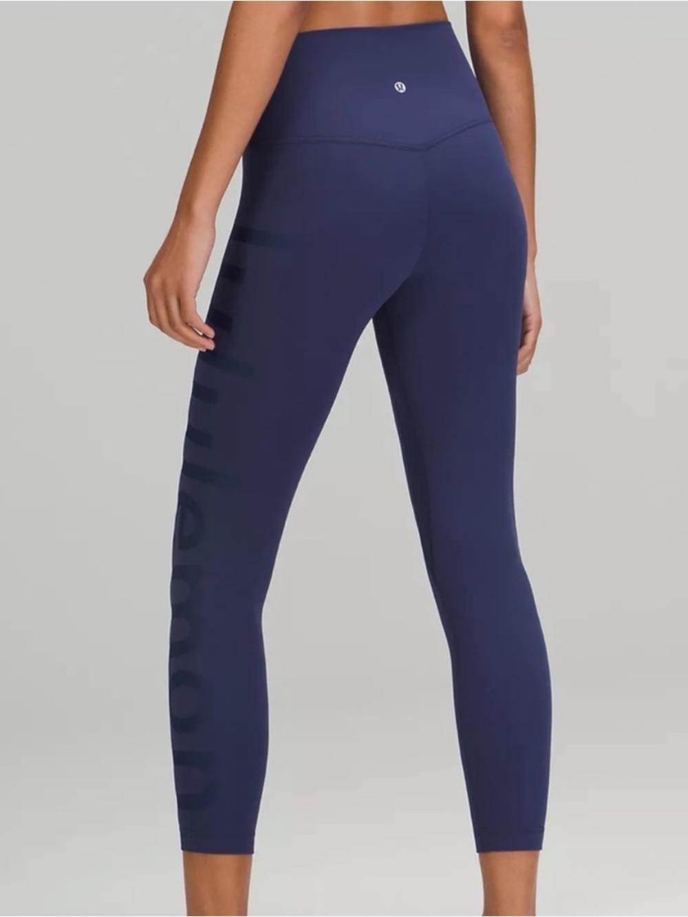 Lululemon Align High-Rise Pant 25" Graphic Like New Night Sea Size 4 - Picture 3 of 12